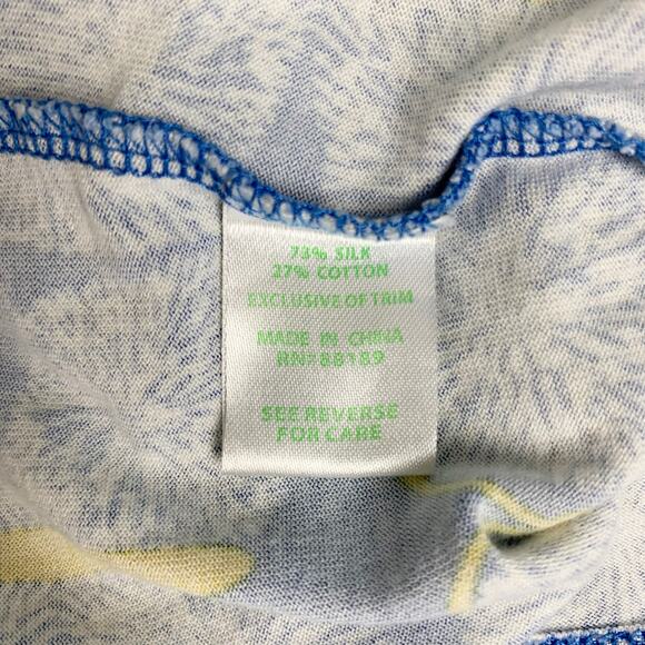 Lilly Pulitzer Raquel Dress Blue Butterfly Silk Blend Mini Women’s S - Picture 9 of 10